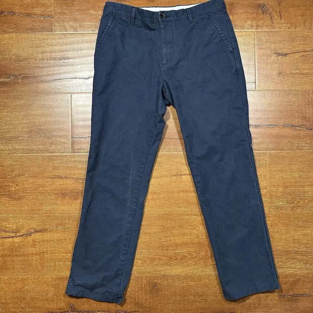 Apolis Global Citizen Utility Chino Pants Mens 31x28 Blue Slim Straight Cotton